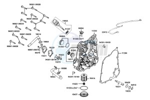 DOWNTOWN 300 I ABS drawing Right Crankcase Cover - Water  Pump