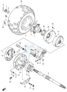 LT-Z250 (E19) drawing RIGHT REAR WHEEL