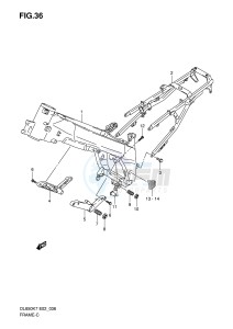 DL650 (E2) V-Strom drawing FRAME