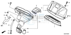 NC700XC drawing AIR CLEANER