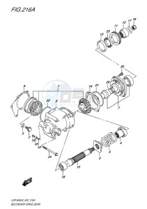 VZR1800 BOULEVARD EU drawing SECONDARY DRIVE GEAR