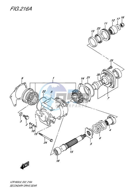 SECONDARY DRIVE GEAR