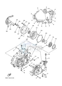 YFM450FWA YFM45FGB GRIZZLY 450 IRS AUSTRIA drawing CRANKCASE