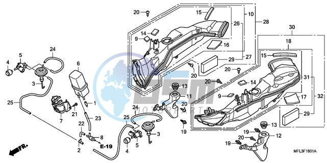 AIR INTAKE DUCT/SOLENOID VALVE