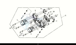 CRUISYM a 300 (LV30W2-EU) (M1) drawing HEAD LIGHT ASSY