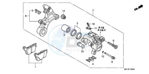 CBR1000RR9 Australia - (U / PSW) drawing REAR BRAKE CALIPER