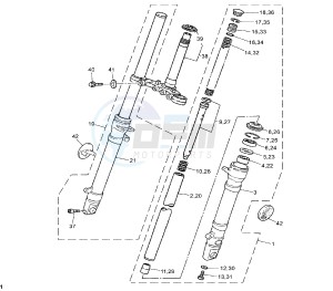 TZR 50 drawing FRONT FORK