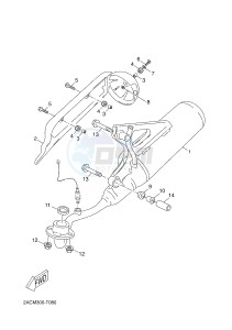 YN50 YN50F NEO'S 4 (2ACM 2ACM 2ACM 2ACM) drawing EXHAUST