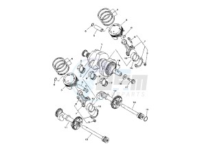 TDM 900 drawing CRANKSHAFT - PISTON