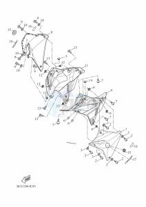 TRACER 700 MTT690-U (B1K2) drawing COWLING 2