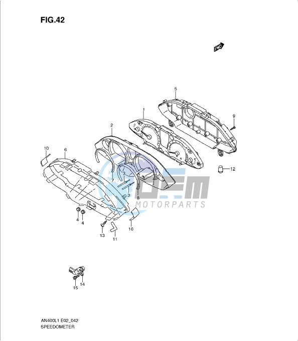 SPEEDOMETER (AN400ZAL1 E19)