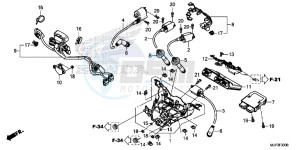 CRF1000G CRF1000 - Africa Twin Europe Direct - (ED) drawing SUB HARNESS/IGNITION COIL