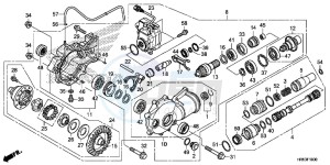 TRX500FM5G TRX500FM Australia - (U) drawing FRONT FINAL GEAR