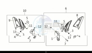 HD 300I ABS (LS30W2-EU) (E5) (M1) drawing L-R PILLION STEP