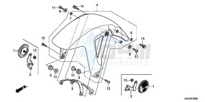 NC700XD NC700X 2ED drawing FRONT FENDER