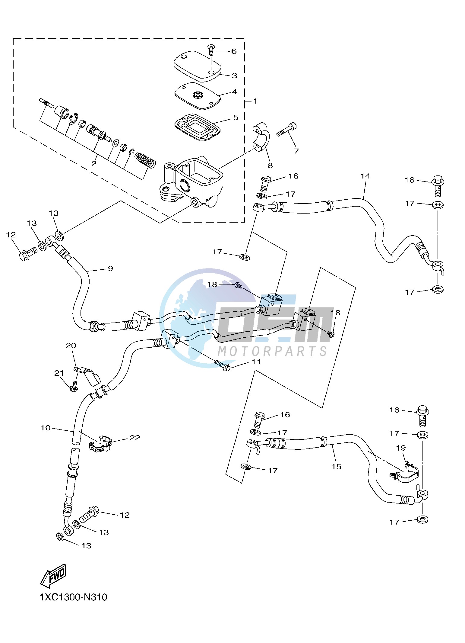 FRONT MASTER CYLINDER