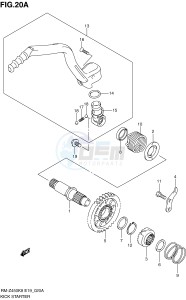 RM-Z450 (E19) drawing KICK STARTER (RM-Z450L0 L1)