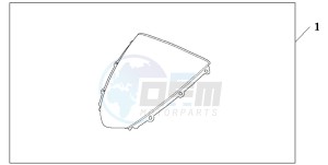 CBR1000RR drawing WINDSCREEN