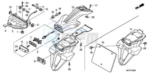 CB1000RAB drawing TAILLIGHT