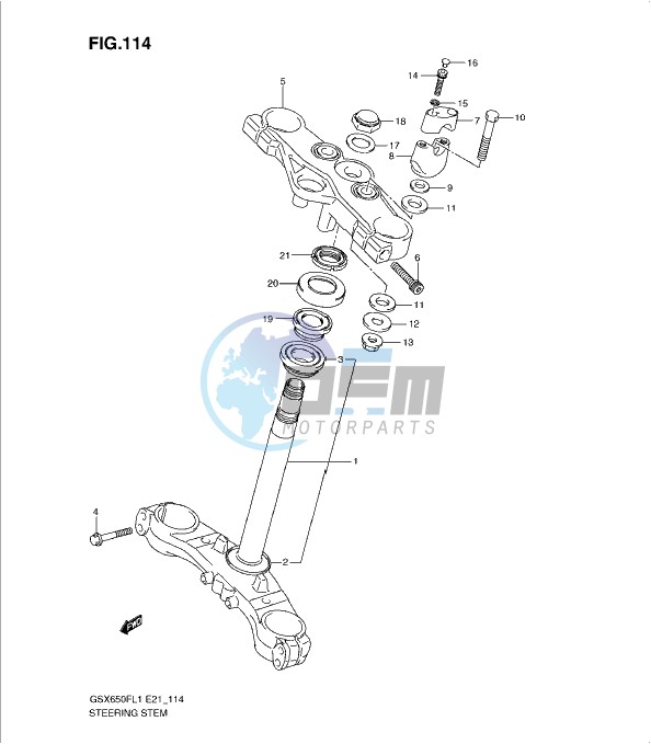 STEERING STEM (GSX650FUL1 E24)