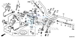 VFR1200XDLE CrossTourer ED drawing HANDLE PIPE/TOP BRIDGE