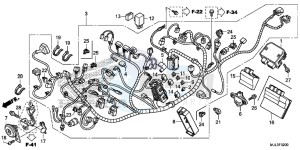 NC750XDE NC750XD Europe Direct - (ED) drawing WIRE HARNESS