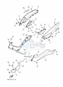 MWS150-A TRICITY 155 (BB8N) drawing STEERING HANDLE & CABLE