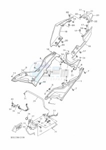 YZF125-A YZF-R125 (B5G3) drawing SIDE COVER