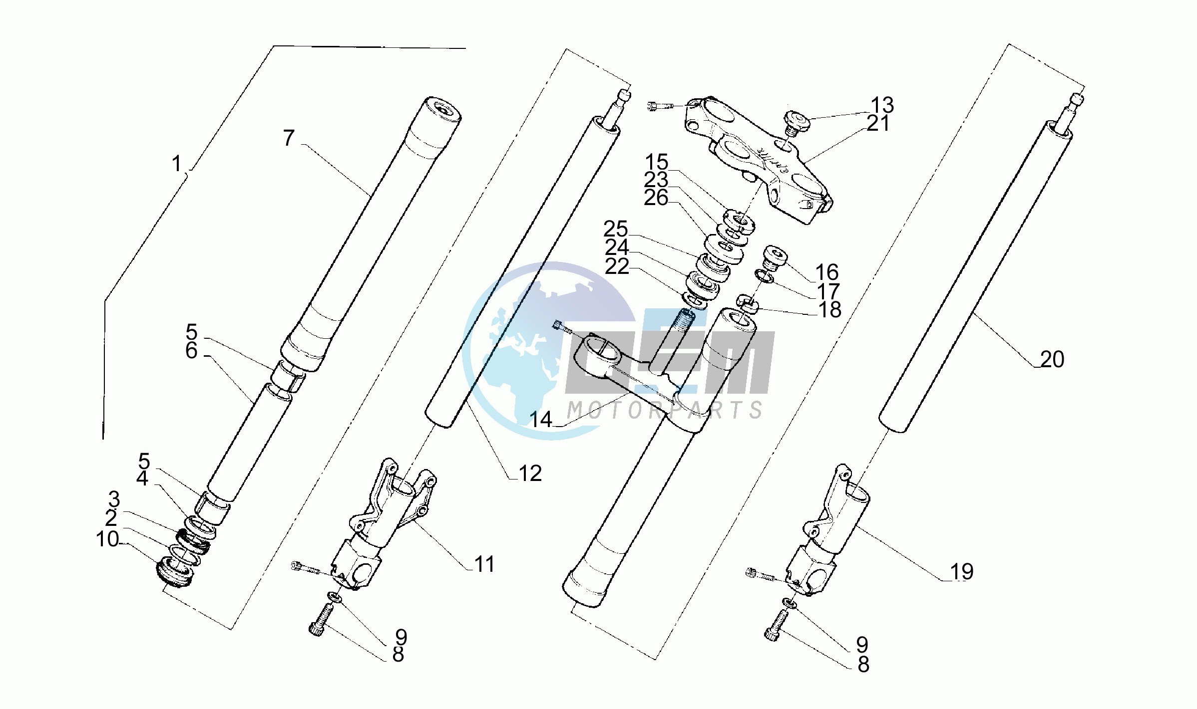 Front fork M-N