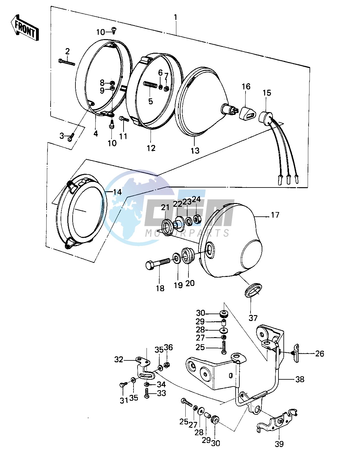 HEADLIGHT   -- 80 KZY 50-E1- -