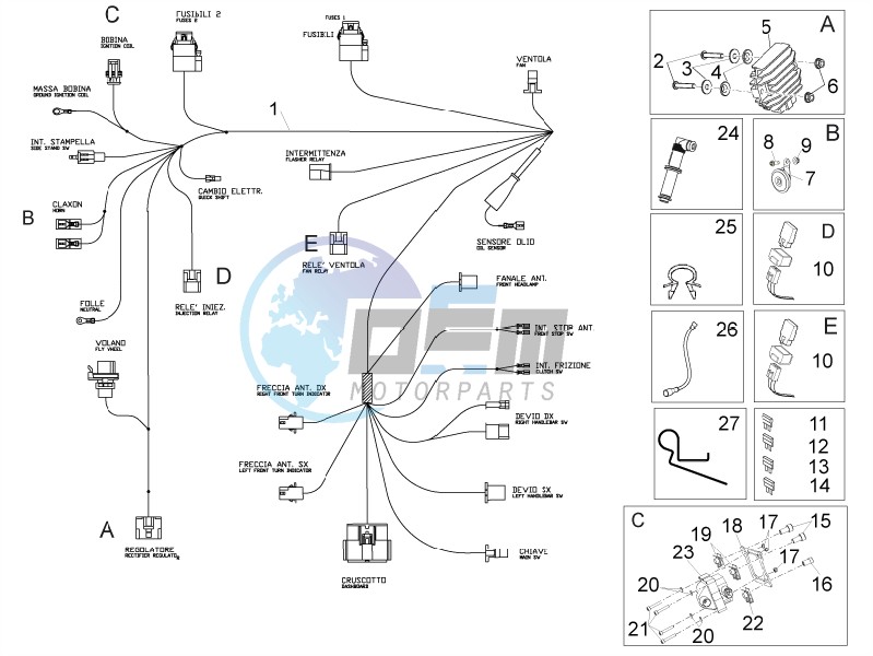 Front electrical system