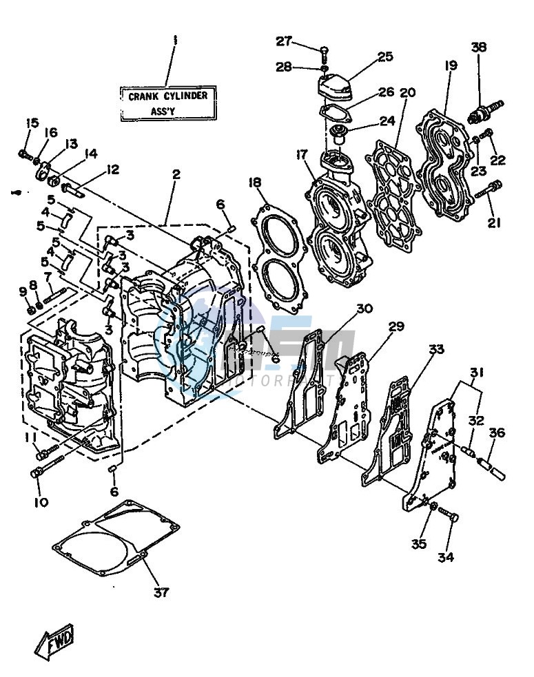 CYLINDER--CRANKCASE