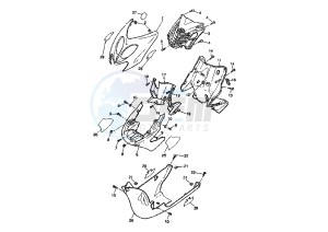 YQ AEROX 50 drawing FRONT BODY MY01