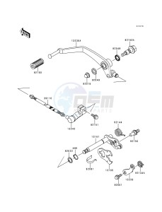 VN 800 A [VULCAN 800] (A1-A5) [VULCAN 800] drawing GEAR CHANGE MECHANISM