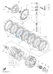 FZ1-N FZ1 (NAKED) 1000 (1ECA) drawing CLUTCH