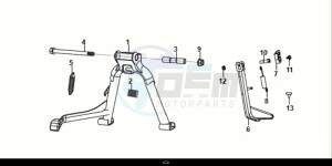 NH-T 200I (MG20BW-EU) (E5) (M1) drawing MAIN STAND-SIDE STAND