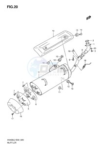 AN400Z ABS BURGMAN EU-UK drawing MUFFLER