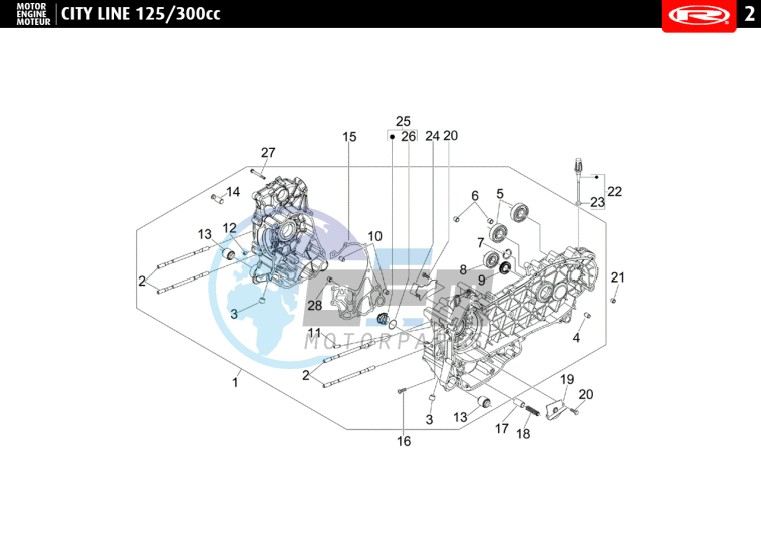 CRANKCASE  300 cc