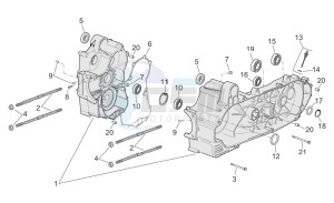 Atlantic 400-500 sprint drawing Crankcase