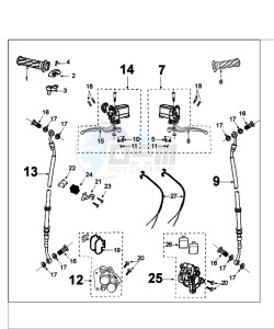 TWEET 125 C PRO drawing BRAKING SYSTEM