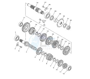 YZ LC 125 drawing TRANSMISSION