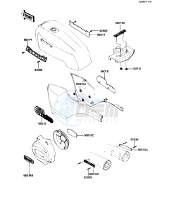 KZ 550 H [GPZ] (H1-H2) [GPZ] drawing LABELS