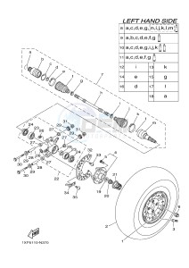 YXM700ES YXM700PSE VIKING EPS SPECIAL EDITION (1XP7) drawing REAR WHEEL