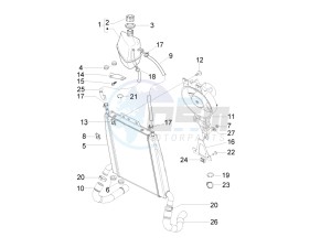 X Evo 400 Euro 3 drawing Cooling system