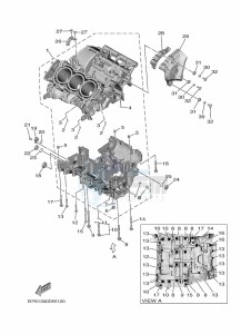 TRACER 9 GT MTT890D (BAP1) drawing CRANKCASE