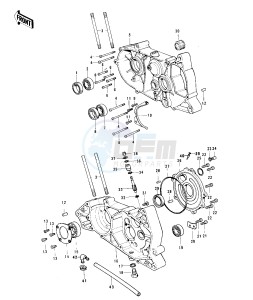 KE 125 A [KE125] (A3-A6) [KE125] drawing CRANKCASE -- 76-79- -