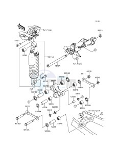 KLX250 KLX250SEF XX (EU ME A(FRICA) drawing Suspension/Shock Absorber