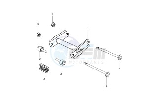 VIVACITY SERIE SPECIAL - 50 cc drawing SWINGING ARM