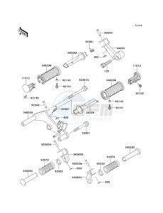 EN 500 C [VULCAN 500 LTD] (C10) C10 drawing FOOTRESTS