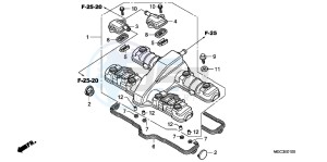 CB1100AD CB1100 ABS UK - (E) drawing CYLINDER HEAD COVER